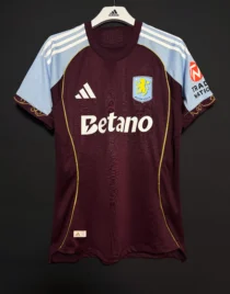 Aston Villa 2025/26 Home  Kit Jersey by Adidas